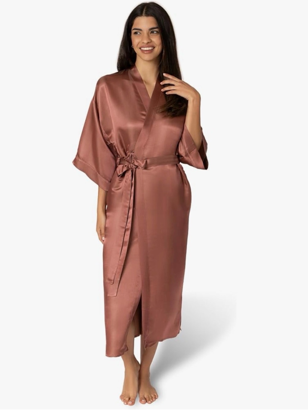 100% Mulberry Silk, Tara Sartoria Luxury Wrap Robe